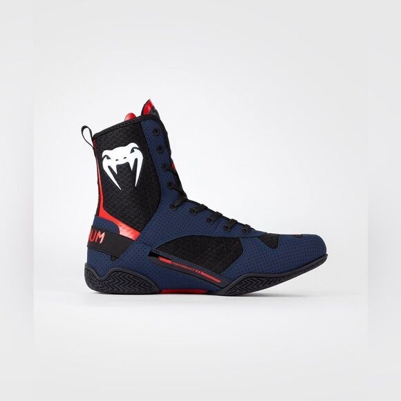 Venum Elite Boxing Shoes - Black/Blue/Red - Size 11.5 - Picture 5 of 14